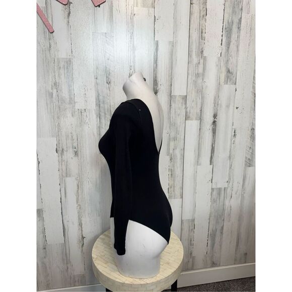 H&M black bodysuit long sleeve size medium - Picture 3 of 8